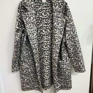 a new day Gray Leopard Print Jacket